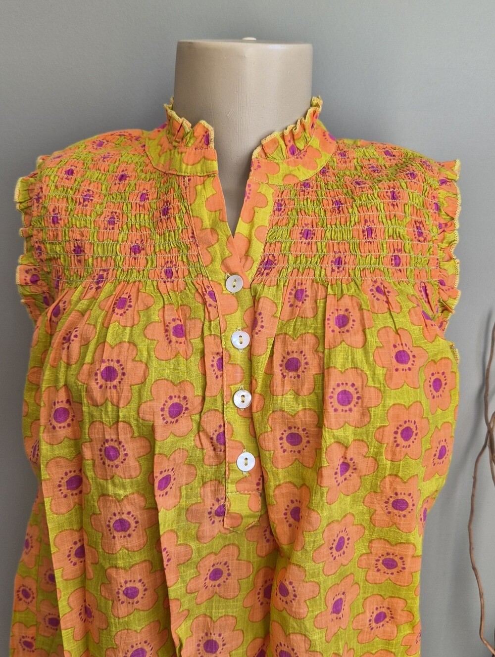 Ivy Jane Popping Flowers Top size S - Picture 4 of 8
